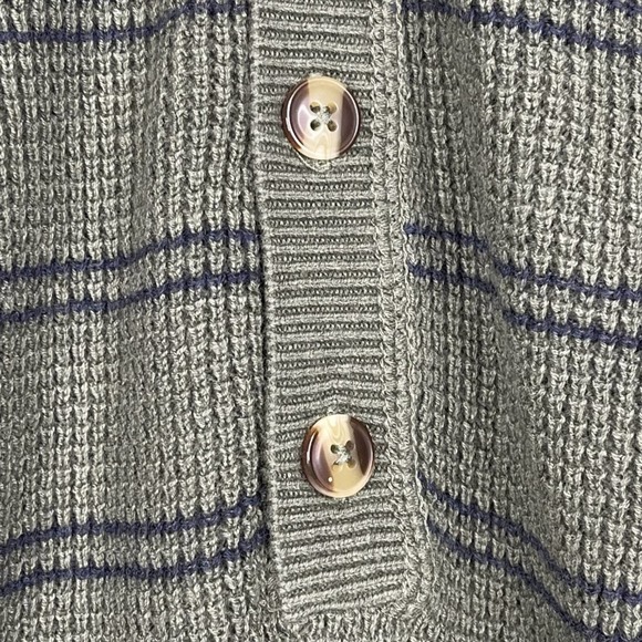 NWT prAna Milani Henley Dress Small Kale Stipe Waffle Knit Henley V-Neck XS - Picture 6 of 16